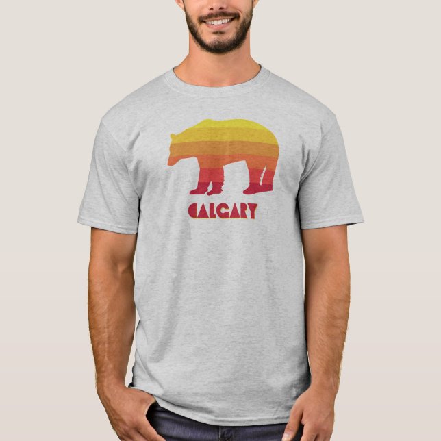 Calgary Alberta Rainbow Bear T-Shirt (Front)