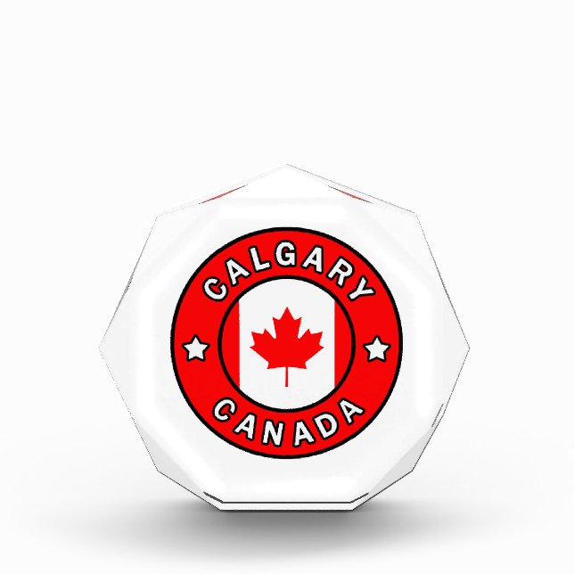 Calgary Canada Acrylic Award (Front)
