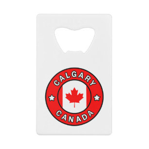 Calgary Canada Credit Card Bottle Opener