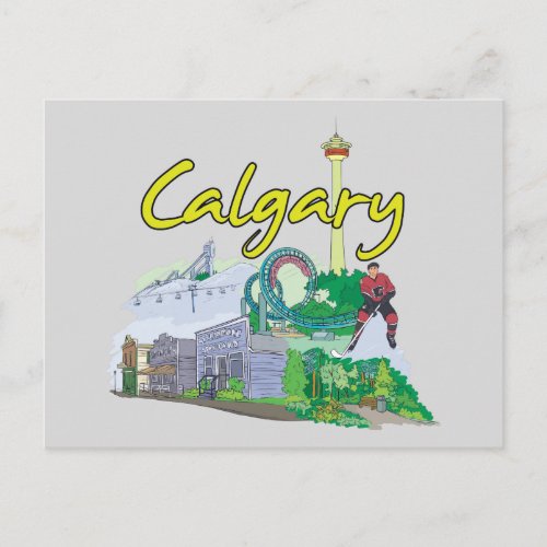 Calgary Canada Famous City Postcard