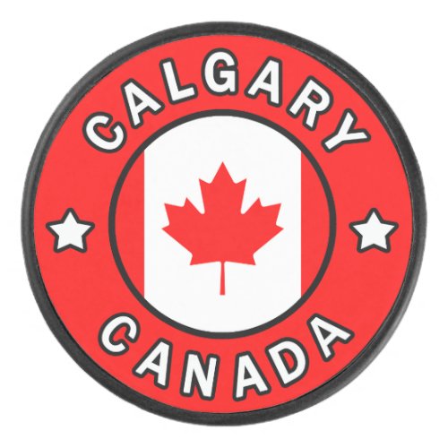 Calgary Canada Hockey Puck