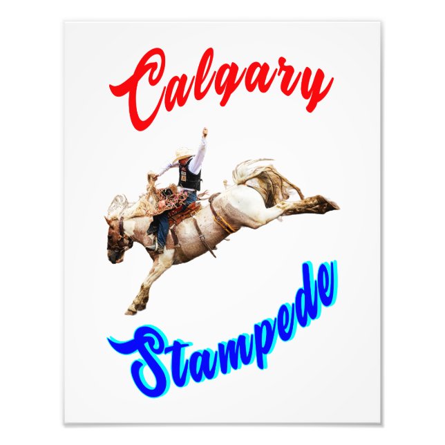 Calgary Canada Horses July Riders Calgary Stampede Photo Print (Front)
