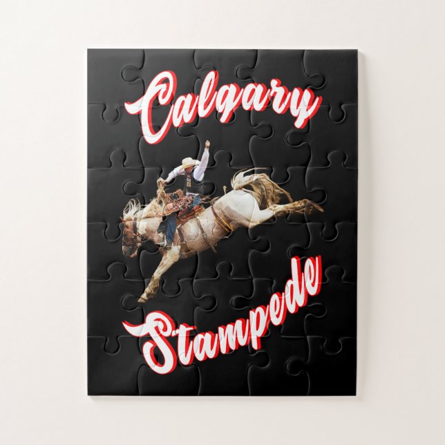 Calgary Canada Hourse July Riders Calgary Stampede Jigsaw Puzzle (Vertical)