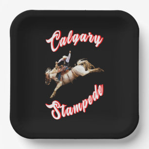 Calgary Canada Hourse July Riders Calgary Stampede Paper Plates