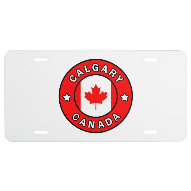 Calgary Canada License Plate (Front)