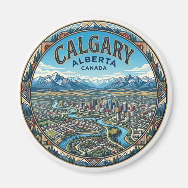 Calgary Canada Magnet (Front)