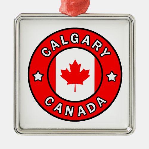 Calgary Canada Metal Ornament