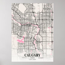 Calgary - Canada Neapolitan City Map