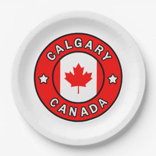 Calgary Canada Paper Plates