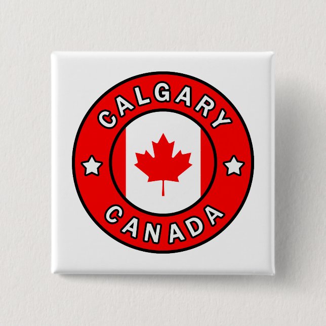 Calgary Canada Pinback Button (Front)