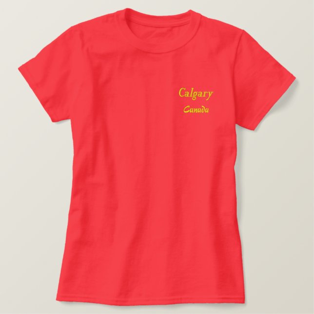 Calgary Canada Polo Shirt (Design Front)
