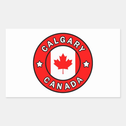 Calgary Canada Rectangular Sticker
