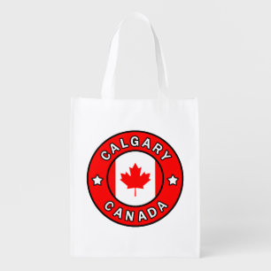 Calgary Canada Reusable Grocery Bag