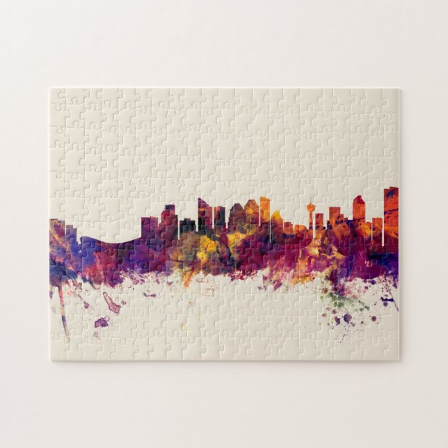 Calgary Canada Skyline Jigsaw Puzzle (Horizontal)