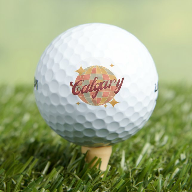 Calgary City Alberta Canada golf retro Balls (Creator Uploaded)