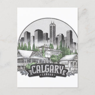 Calgary City Canada USA Postcard