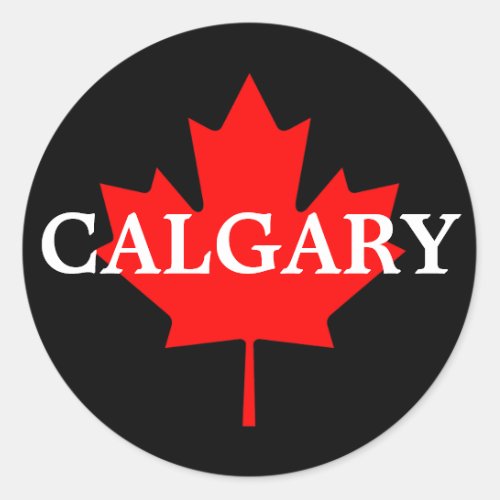 Calgary Classic Round Sticker