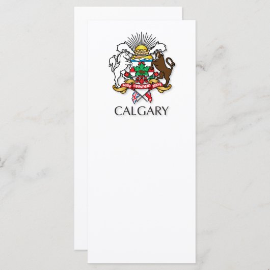 Calgary coat of arms (Front/Back)