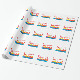 Calgary cyrillic wrapping paper