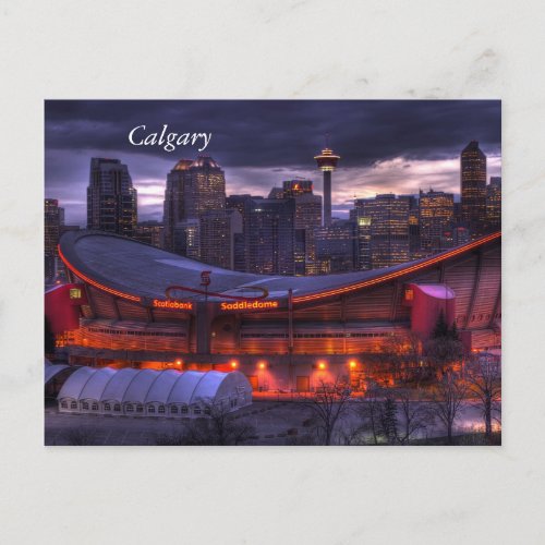 Calgary Downtown Sunset Postcard