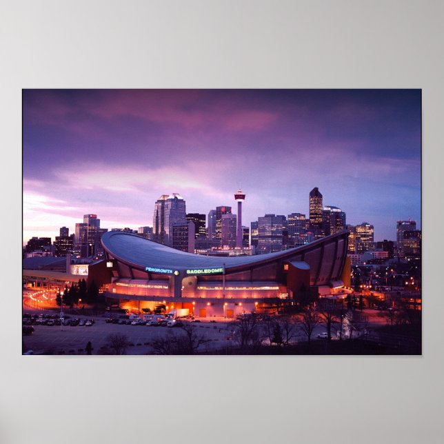Calgary during Sunset Poster (Front)