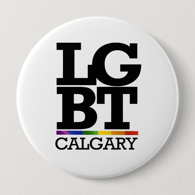 CALGARY LGBT -.png Pinback Button (Front)