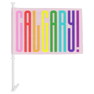 Calgary Original 8 Stripes Rainbow Flag Colors