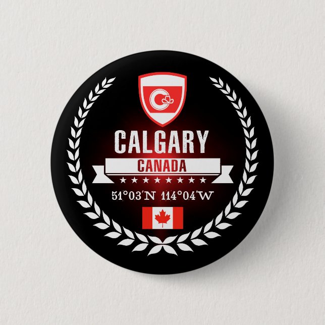 Calgary Pinback Button (Front)