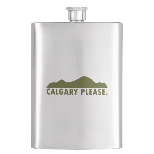 Calgary Please Flask (Front)
