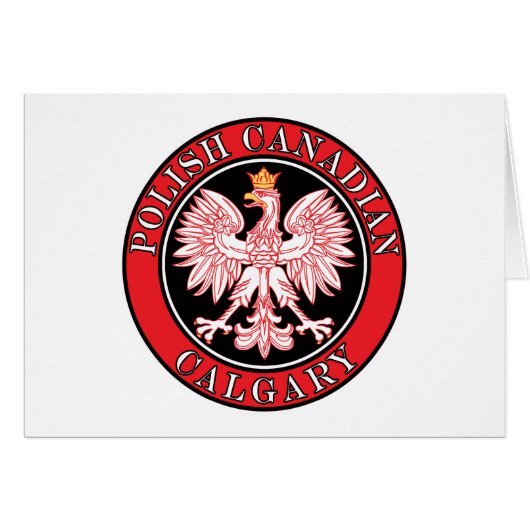 Calgary Polish Canadian Eagle Cards (Front Horizontal)