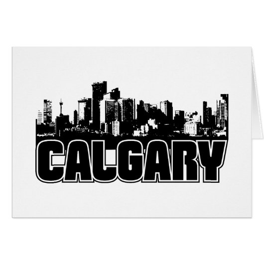Calgary Skyline Cards (Front Horizontal)