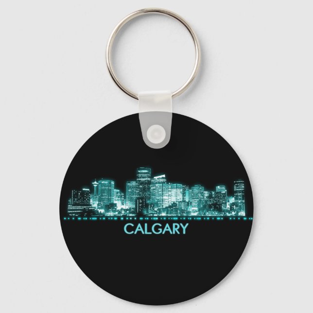 Calgary Skyline Keychain (Front)