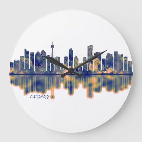 Calgary Skyline Large Clock