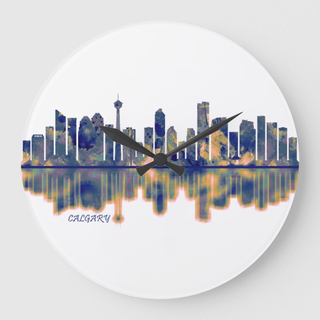 Calgary Skyline Large Clock (Front)