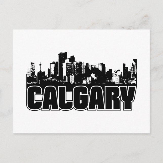 Calgary Skyline Postcard (Front)