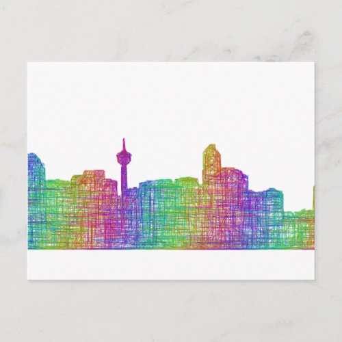 Calgary skyline postcard