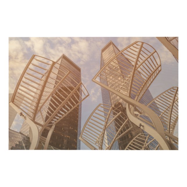 Calgary Tree Sculptures Wood Wall Art (Front)