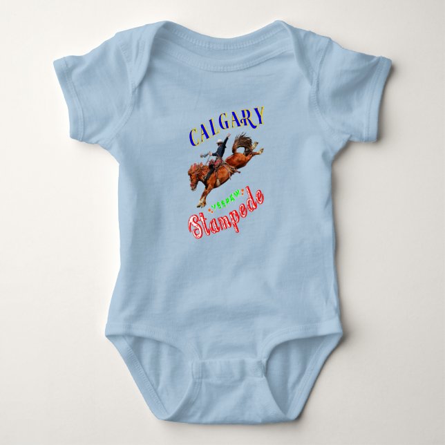 Calgary Yeehaw Stampede Baby Bodysuit (Front)
