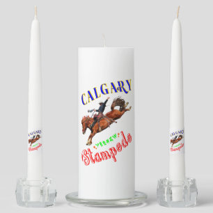 Calgary Yeehaw Stampede Unity Candle Set