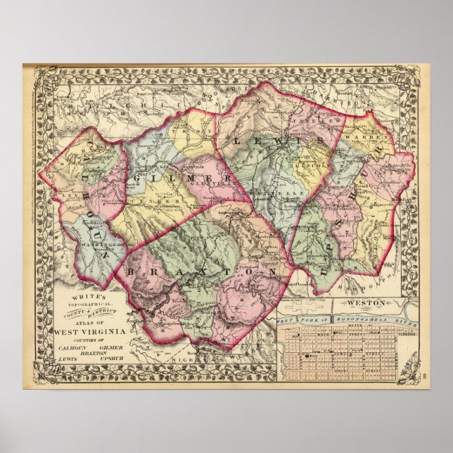 Calhoun, Gilmer, Braxton, Lewis, Upshur counties Poster (Front)