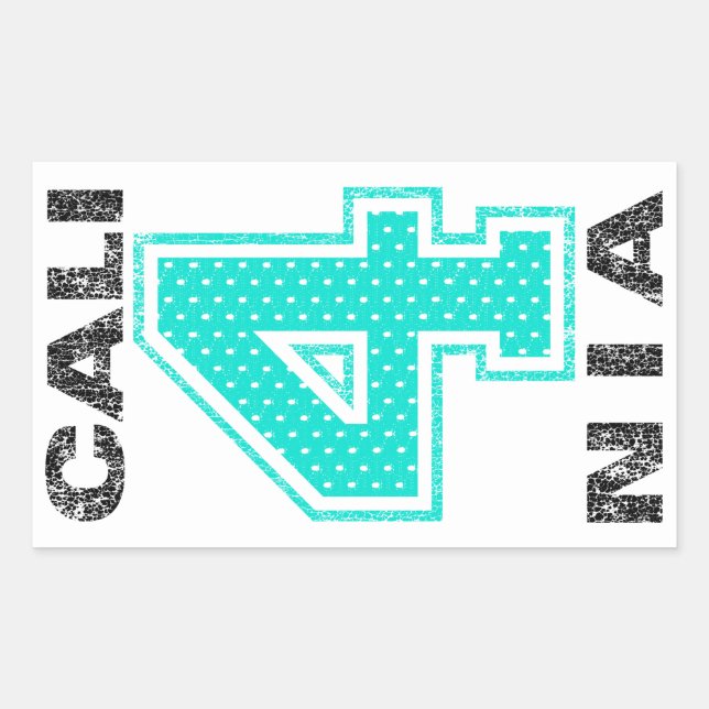Cali4nia Rectangular Sticker (Front)