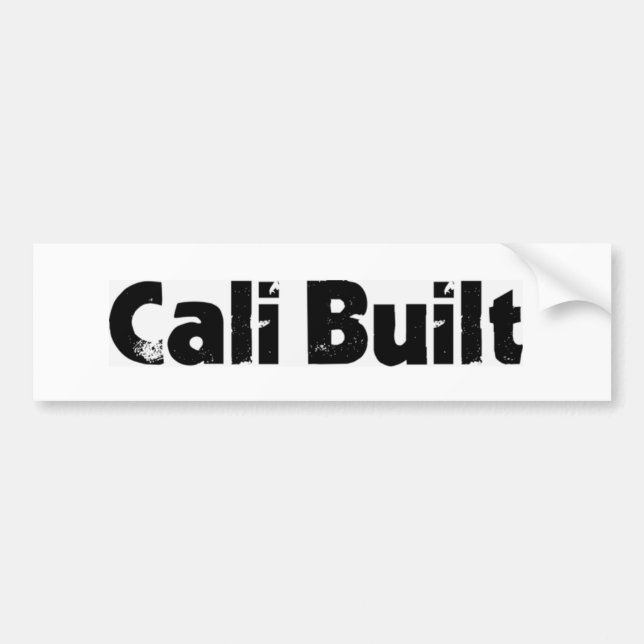 Cali Built bumper sale Sticker (Front)