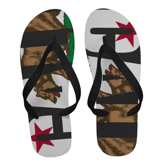 Cali California Flag Flip Flops