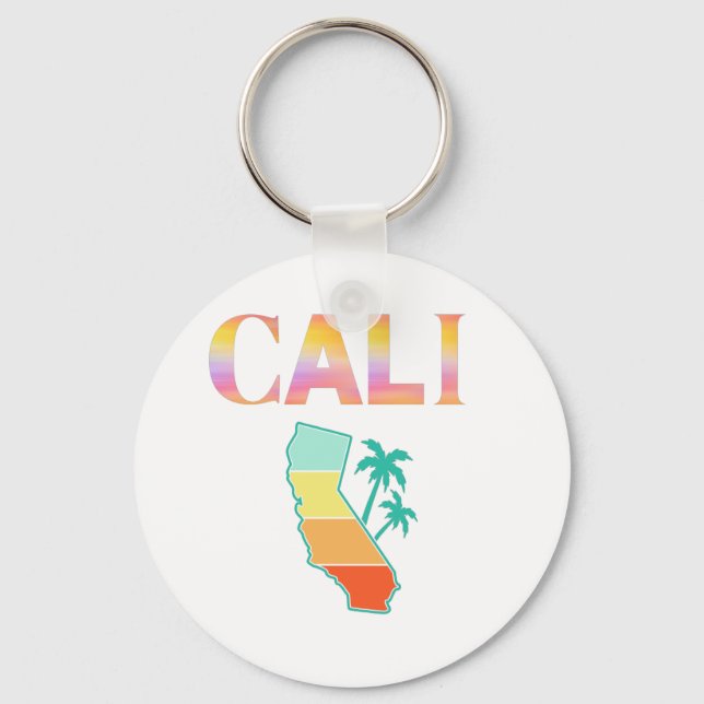 Cali California  Keychain (Front)