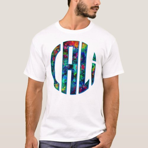 Cali Circle Colorful Tie_Dye for California Fans T_Shirt