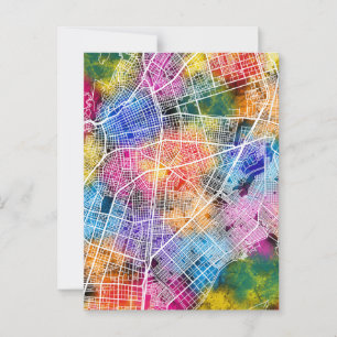 Cali Colombia City Map Postcard