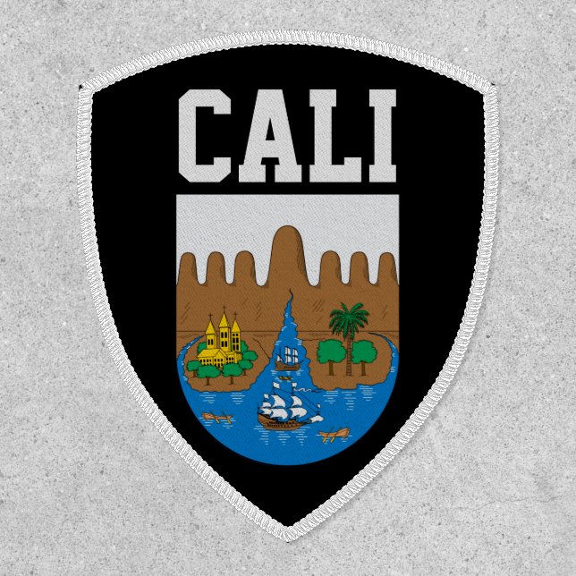 Cali, COLOMBIA coat of arms Patch (Front)