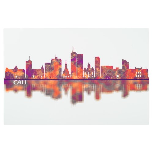 Cali Colombia Skyline Metal Print