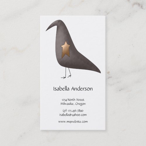Cali Crows · Crow &amp; Star Business Cards