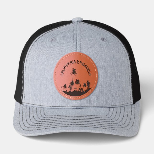 Cali Dreaming Leather Patch Hat (Front)